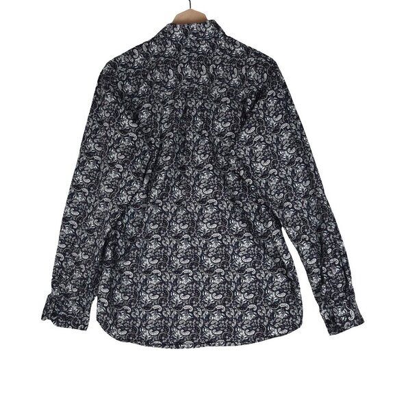 Cinch Western Paisley Button Up Shirt XS Rodeocore Cowboy Ranchwear Purple Y2K - Picture 3 of 9